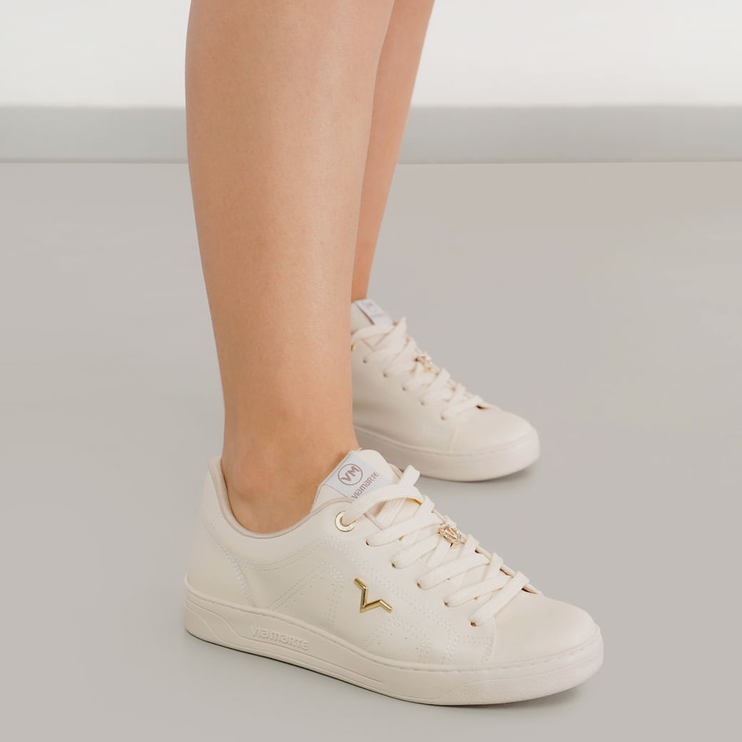 Via Marte Tenis Casual 020012-03 Marfim I23 Sint2